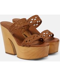 Malone Souliers - Pamela Leather Platform Sandals - Lyst