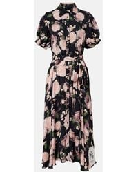 Erdem - Floral Belted Shirt Dress - Lyst