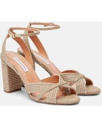 Aquazzura - Sandalen Very Sundance 85 Mit Glitter - Lyst