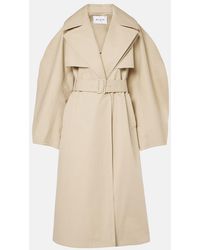 Alaïa - Split Sleeve Belted Trench Coat - Lyst