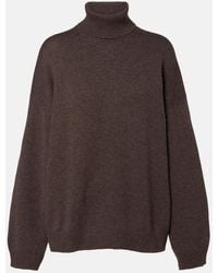Brunello Cucinelli - Jersey De Cuello Alto De Cachemir Con Cuentas Monili - Lyst