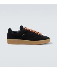 Lanvin - Curb Lite Suede Sneakers - Lyst