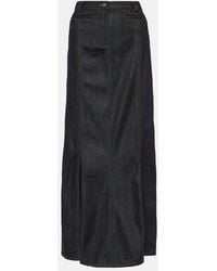 AYA MUSE - Alis Denim Maxi Skirt - Lyst