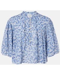 Isabel Marant - Veelia Floral Cotton Top - Lyst