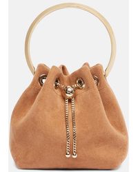 Jimmy Choo - Bon Bon Small Suede Bucket Bag - Lyst