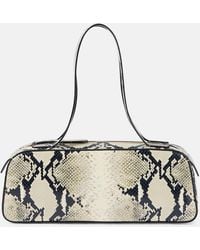 KHAITE - Simona Snake-Effect Leather Shoulder Bag - Lyst