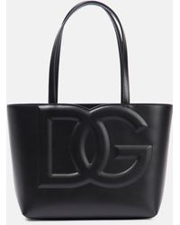 Dolce & Gabbana Dg Logo Small Handbag - Dolce & Gabbana - Black - Leather - Schwarz