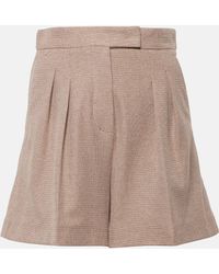 Max Mara - Jessica High-Rise Cotton Shorts - Lyst