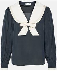 RIXO London - Blusa Eimer De Seda - Lyst