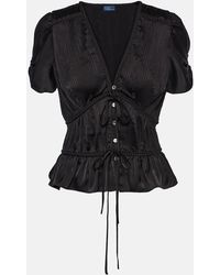 Polo Ralph Lauren - Puff-Sleeve Blouse - Lyst