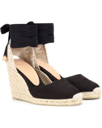 castañer carina 60 canvas wedge espadrilles