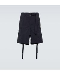 Sacai - Taffetta Bermuda Shorts - Lyst
