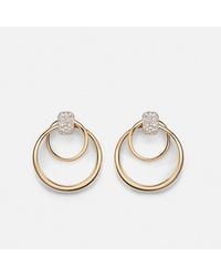 Pomellato - Together 18Kt Rose Hoop Earrings With Diamonds - Lyst