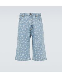 ERL - Shorts En Denim De Algodon En Jacquard - Lyst
