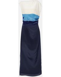 SIR. - Mariner Printed Silk Maxi Dress - Lyst