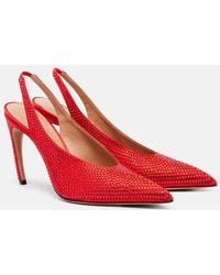 The Attico - Viper 95 Embellished Slingback Pumps - Lyst