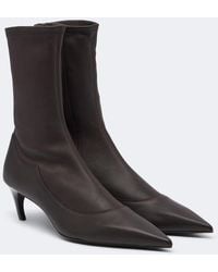 KHAITE - Valerie Leather Mid-Calf Boots - Lyst