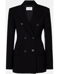 Sportmax - Adamo Double-Breasted Wool Blazer - Lyst