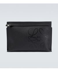 Loewe Vertical T Pocket Bag Os Leather in Green for Men | Lyst