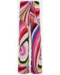 Emilio Pucci - Printed Jersey Pants - Lyst