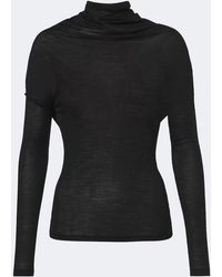 Victoria Beckham - Draped Jersey Top - Lyst