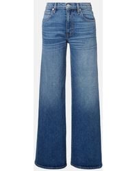 SLVRLAKE Denim - Selena Mid-Rise Wide-Leg Jeans - Lyst