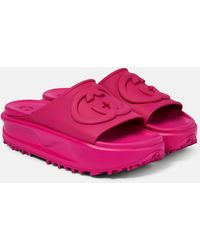 Gucci 'cross Gg' Sandals - Pink