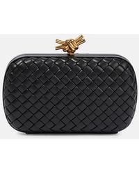 Bottega Veneta - Knot Intrecciato-woven Leather Clutch Bag - Lyst