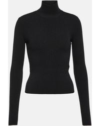Patou - Ribbed-knit Turtleneck Wool-blend Sweater - Lyst