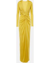 Costarellos - Brienne Gathered Jersey Gown - Lyst