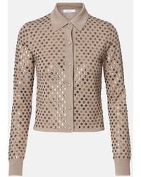 Max Mara - Ragno Sequined Virgin Wool Cardigan - Lyst