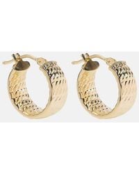 STONE AND STRAND - Le Groove 14kt Gold Hoop Earrings - Lyst