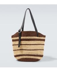 Loewe - Paula's Ibiza Loop Raffia Basket Bag - Lyst