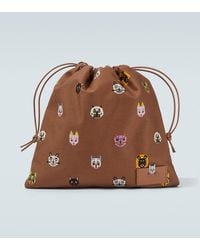 Loewe - X Louis Wain – Pochette Cats En Coton Et Cuir - Lyst