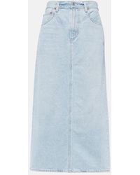 Citizens of Humanity - Verona Mid-Rise Denim Midi Skirt - Lyst
