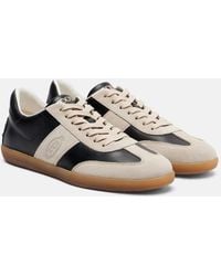 Tod's - Tabs Leather And Suede Sneakers - Lyst
