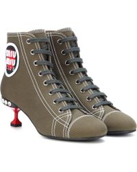 miu miu lace up ankle boots