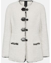 Blancha - Leather-Trimmed Shearling Jacket - Lyst