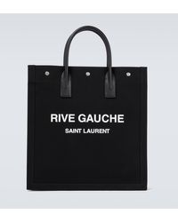 Saint Laurent - Cabas Rive Gauche en toile - Lyst