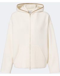 Max Mara - Wool And Cashmere-Blend Hoodie - Lyst