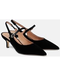 Malone Souliers - Karla 45 Velvet Slingback Pumps - Lyst