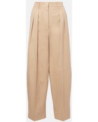 Altuzarra - Dash High-Rise Cotton Wide-Leg Pants - Lyst