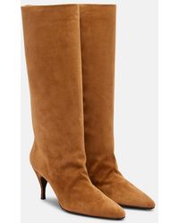 Herbert Levine - Silhouette 80 Suede Knee-High Boots - Lyst