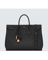 Saint Laurent - Sac De Jour Thin Large Leather Tote Bag - Lyst