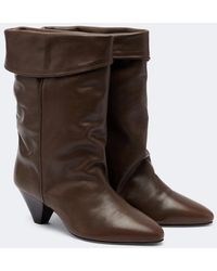 Isabel Marant - Dalby Leather Ankle Boots - Lyst