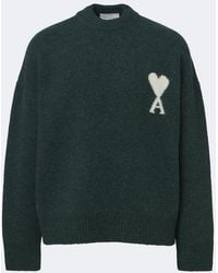 Ami Paris - Ami De Cour Alpaca And Wool-Blend Sweater - Lyst