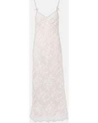 Blumarine - Rebrode Embellished Lace Maxi Dress - Lyst