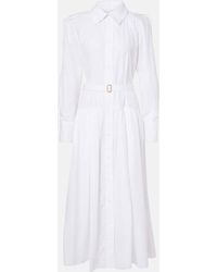 Patou - Hemdblusenkleid Aus Baumwollpopeline - Lyst