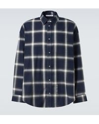 Acne Studios - Checked Cotton Shirt - Lyst