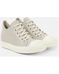 Rick Owens - Leather Low-top Sneakers - Lyst